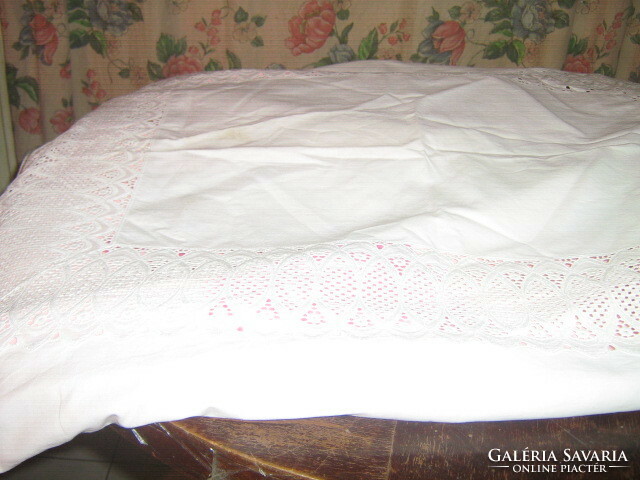 Beautiful madeira lace pillowcase
