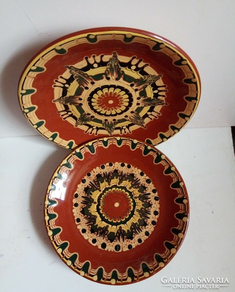 Ceramic glazed wall bowls