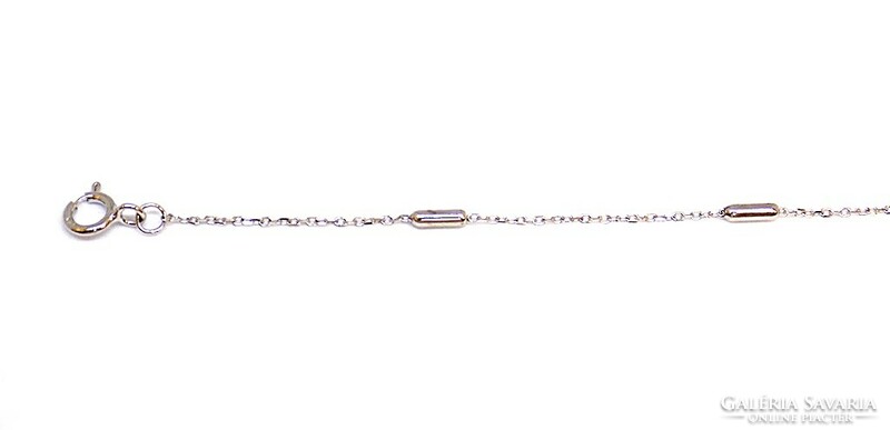 Silver anklet with blue and white stones (zal-ag112355)