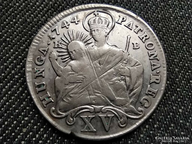 Maria Theresa (1740-1780) silver 15 pennies 1744 kb (id33271)