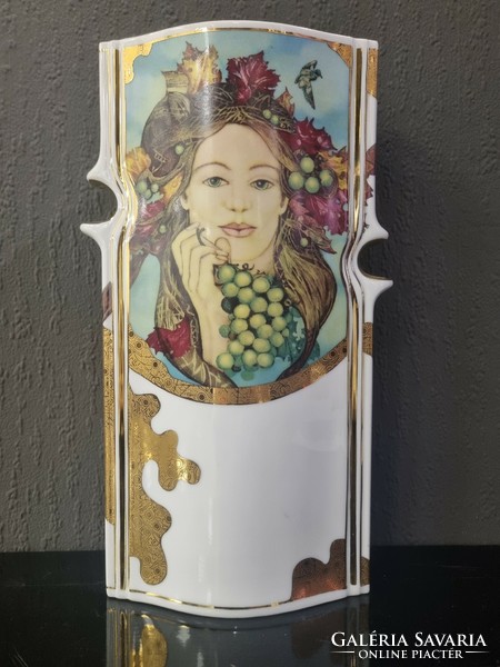 Limited Hollóháza porcelain vase - 51422