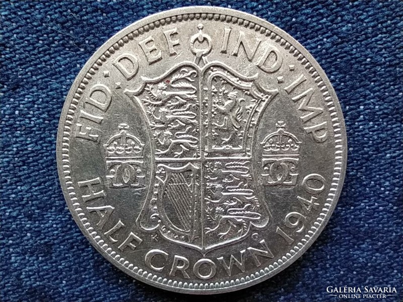 England vi. George (1936-1952) .500 Silver 1/2 crown 1940 (id54402)