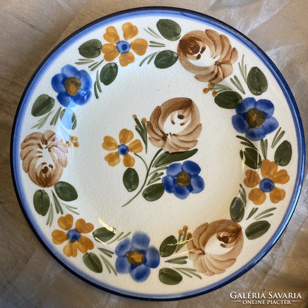 Folk ceramic decorative wall plate