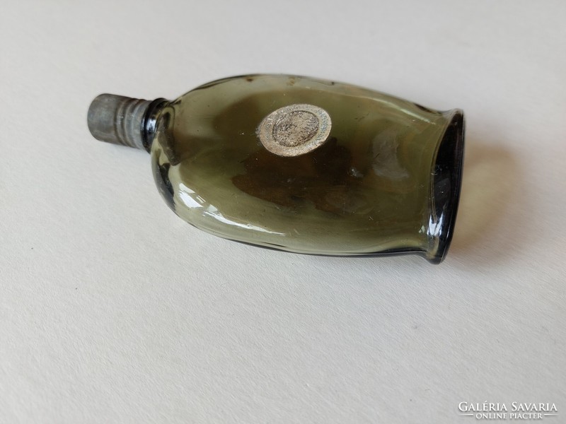 Old perfume glass monsoon lavender green cologne bottle