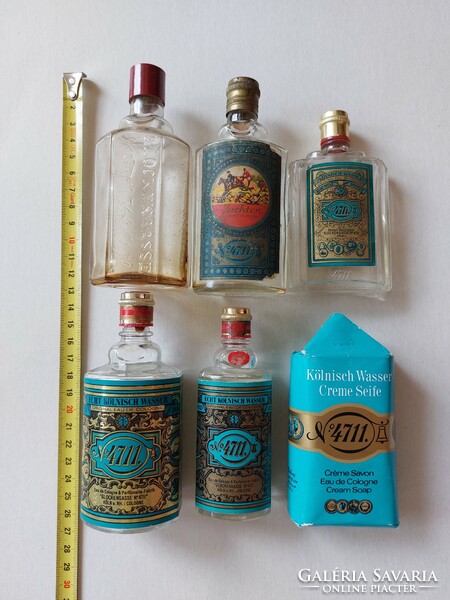 Régi parfüm 4711 vintage gyűjtemény 6 db