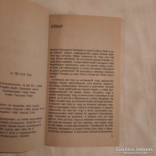 Sáfrán István: Íme, az ember   Tőkés László    Új Idő Kft. 1990.