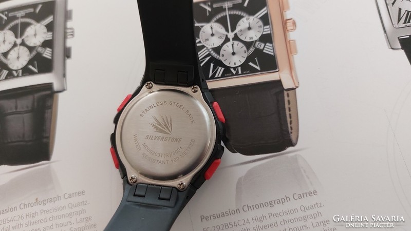 (K) silverstone unisex wristwatch, 3.8 cm wide