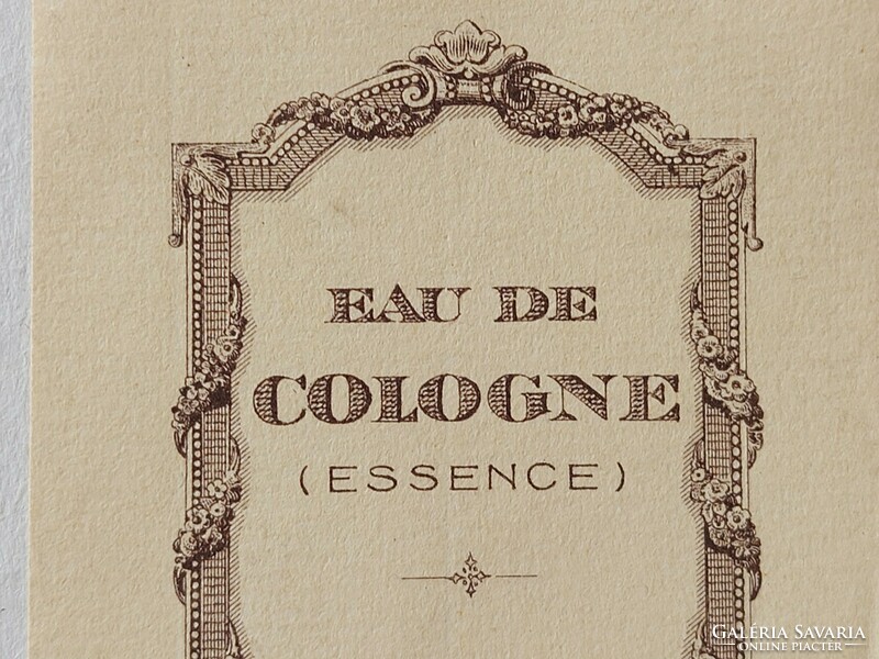 Régi papír parfümcímke 1930 körül