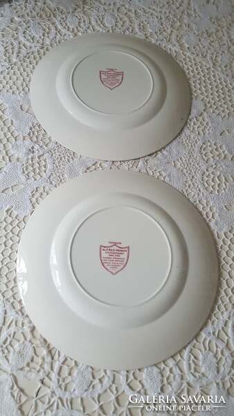 English Tonquin Staffordshire earthenware flat plate 2 pcs.