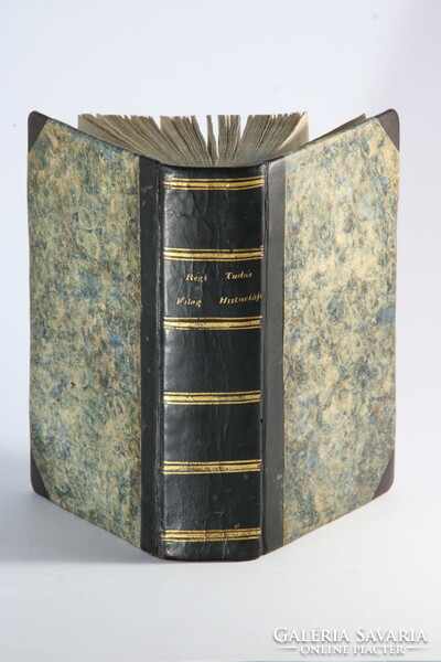 1802 - Old scholar's history of the world - Buda Isaiah in a beautiful half-leather binding!