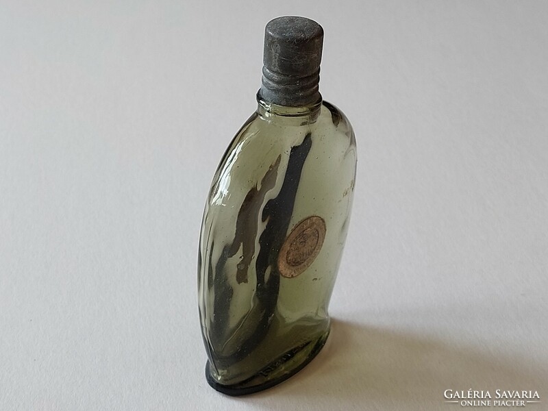 Old perfume glass monsoon lavender green cologne bottle