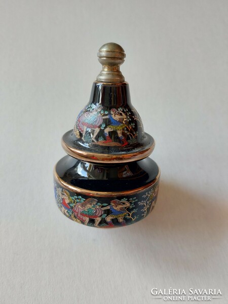 Old perfume holder with a mythological scene