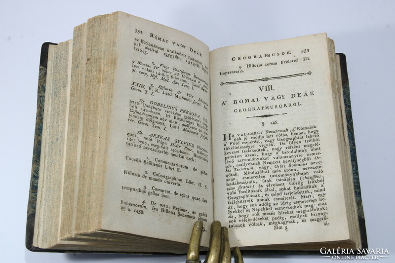 1802 - Régi tudós világ históriája - Budai Ézsaiás Szép félbőr kötésben!