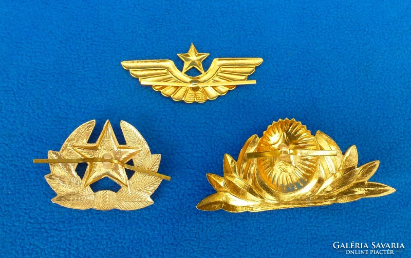 Soviet cap rose, cap badge 3 pcs. Original Soviet