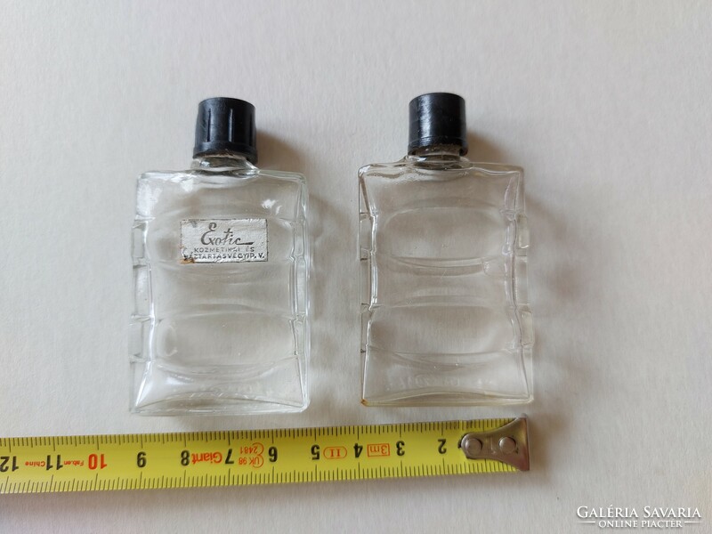 Régi parfümös üveg KHV Exotic retro kölnis palack 2 db
