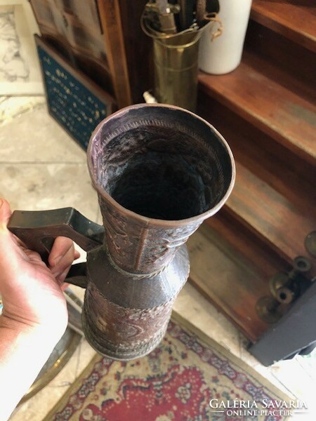 Copper jug, vase, antique, 45 cm high rarity.