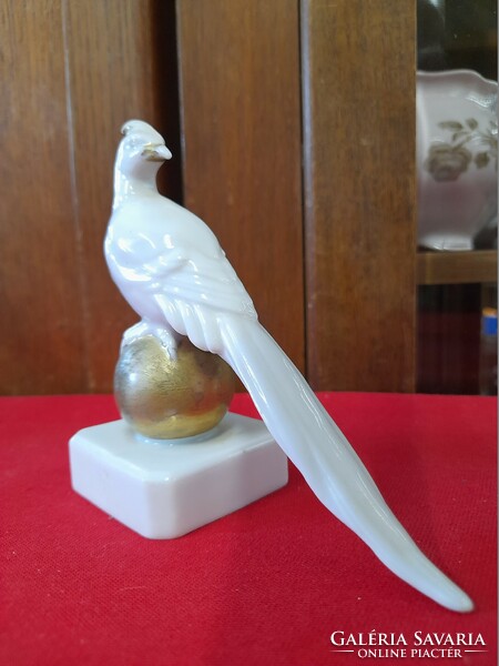 Rare German, Germany volkstedt karl ens art deco porcelain phoenix bird figurine. 10 Cm.