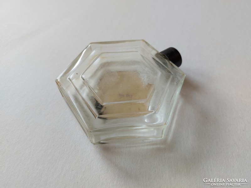 Régi parfümös üveg Vénus Budapest Kék Nárcisz címkés kölnis palack