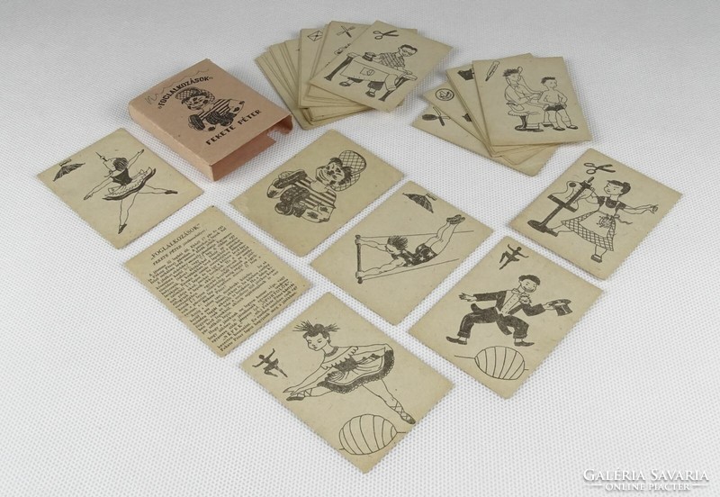 1N203 old small black peter card game