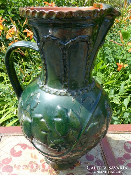 Folk ceramic jug, statue.