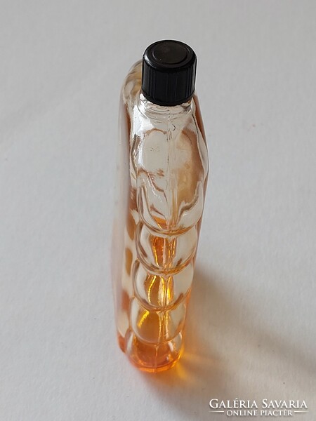 Old glass sunflower oil caola bronze oil retro bottle