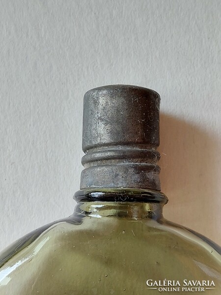 Old perfume glass monsoon lavender green cologne bottle