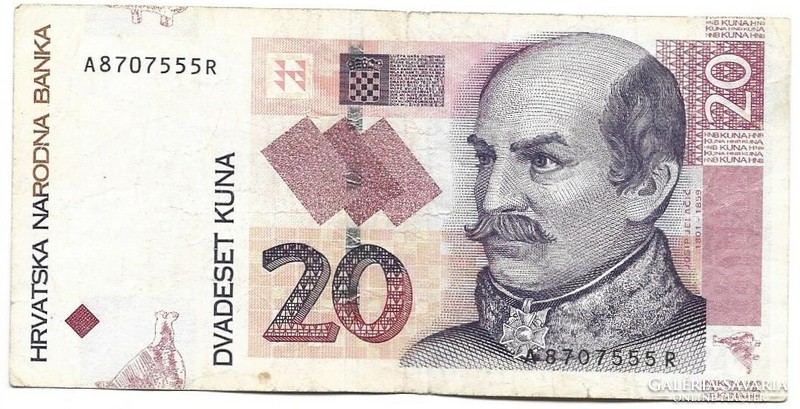 20 kuna 2001 Horvátország