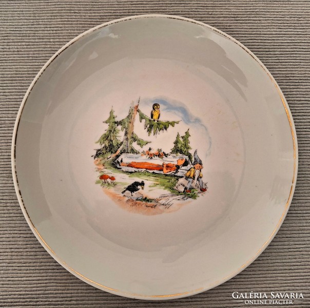 Hollóházi fairy tale kid plates