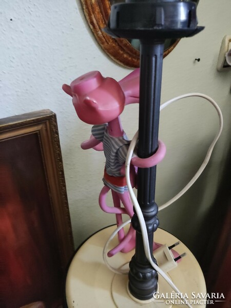 Retro pink panther lamp