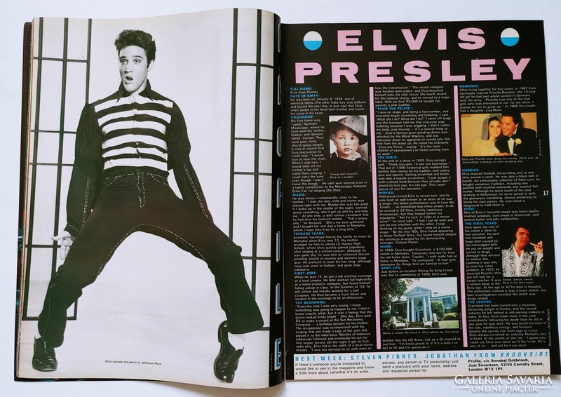 Just Seventeen magazin 87/2/27 Rupert Everett Wet Wet Elvis Presley Go West Fall Mel Kim Pepsi Shirl