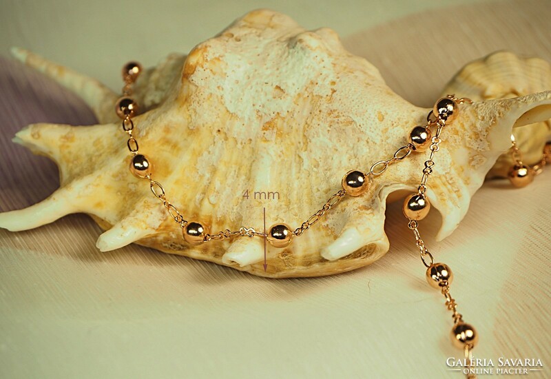Gold-colored fashion necklace (goldfilled)