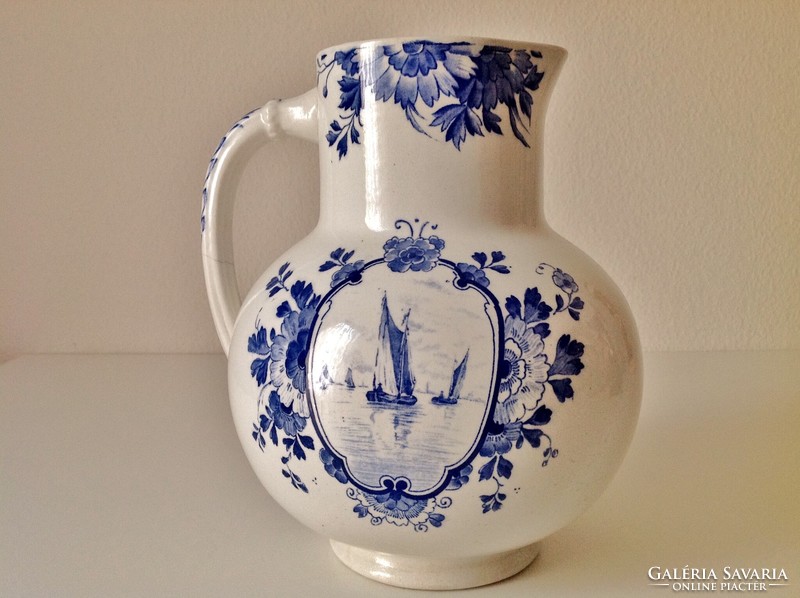 Antique faience jug