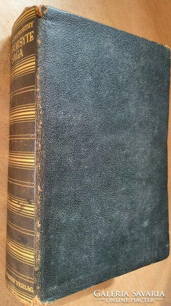 1926 Paul zsolnay verlag -- john galsworthy: die forsyte saga - art deco leather binding! German language