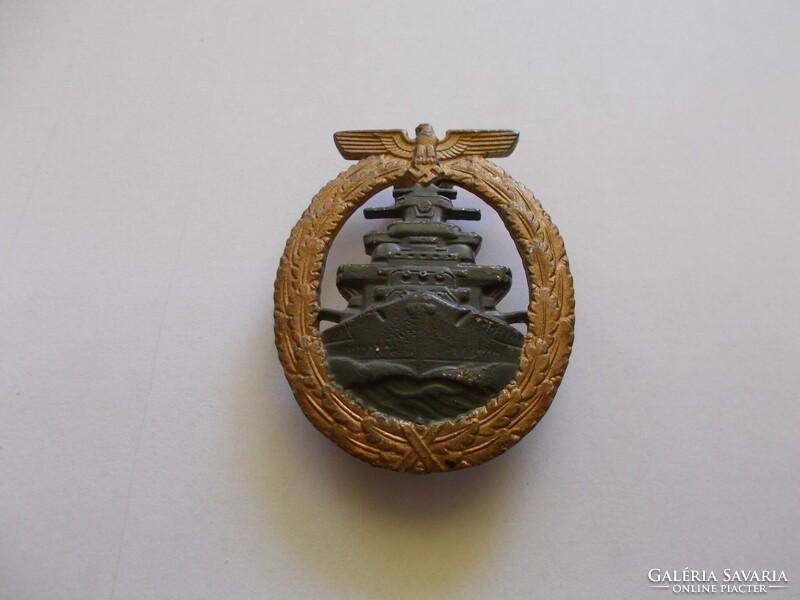 Ww2,german badge,marked,fleet badge,rs,rudolf souval wien