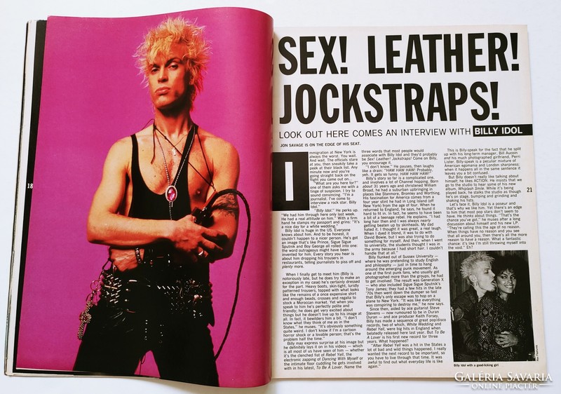 Just Seventeen magazin 86/10/29 Don Johnson Nick Berry Billy Idol Sting