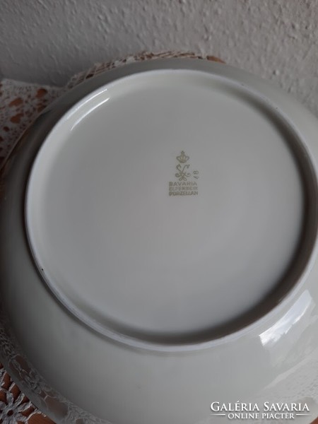 Bavaria Elfenbein német porcelán étkészlet, 14 db -inkább csont szinű, nem fehér