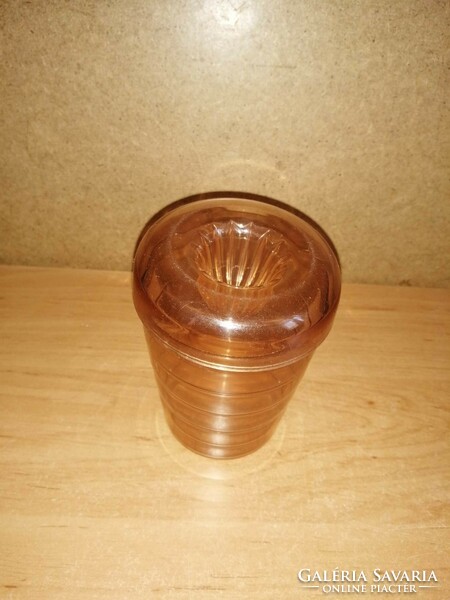 Retro műanyag citromfacsaró pohárral - 11 cm magas (26/d)