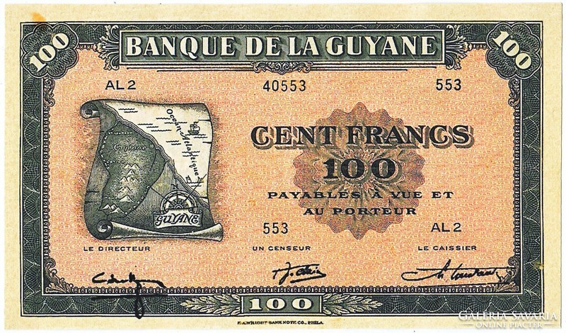 French Guiana 100 French Guiana francs 1942 replica