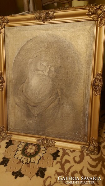 Sonkodi rita oil canvas painting saint gellert 40cmx50cm