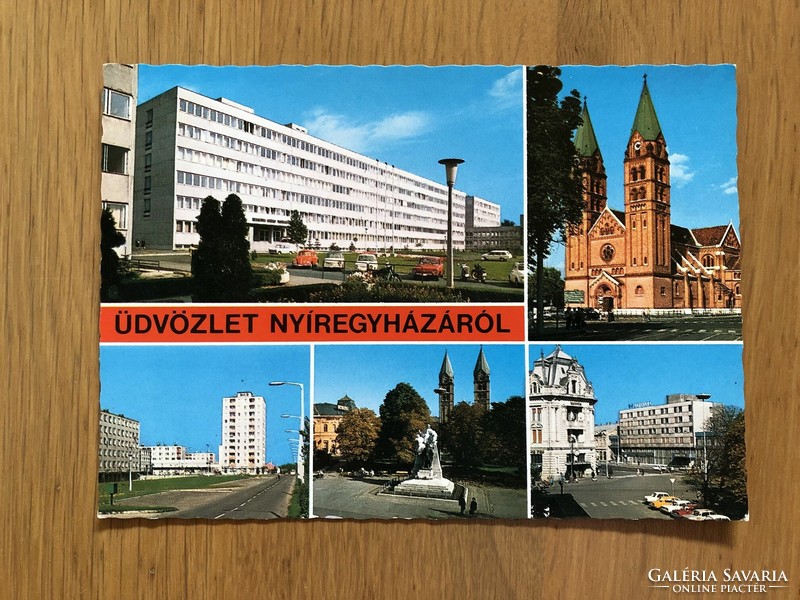 NYÍREGYHÁZA  képeslap  -  Postatiszta