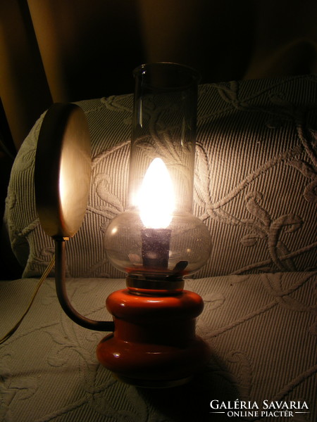 Retro petróleum lámpa stílusú fali lámpa