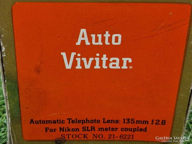 Auto vivitar automatic telephoto 135mm f2.8 FOR NIKON SLR METER COUPLED SHORT STYL