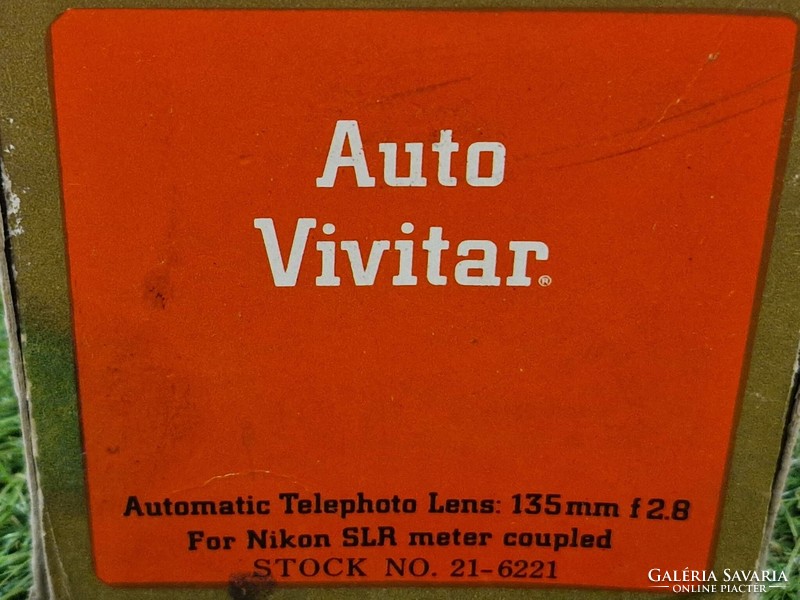 Auto vivitar automatic telephoto 135mm f2.8 For Nikon slr meter coupled short style