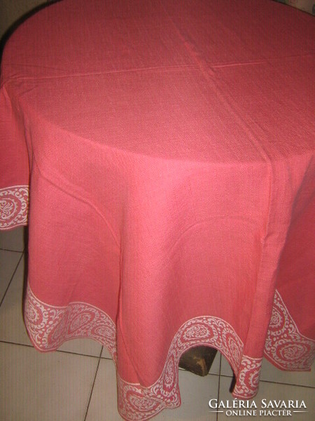 Beautiful antique special woven tablecloth