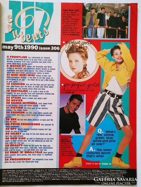 Just Seventeen magazin 90/5/9 New Kids On The Block Madonna Corey Haim Halo James Kylie Minogue