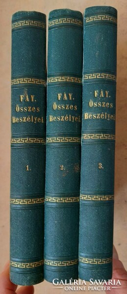 All the speeches of András Fáy i-iii. - 1883 - Sold in a volume with a total of 1152 pages