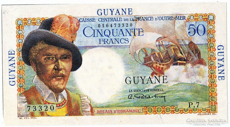 French Guiana 50 French Guiana francs 1947 replica