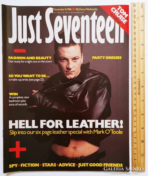 Just seventeen magazine 86/12/10 mark o'toole (frankie goes to hollywood) pet shop boys tom cruise