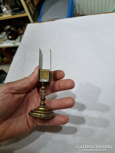 Old copper match holder