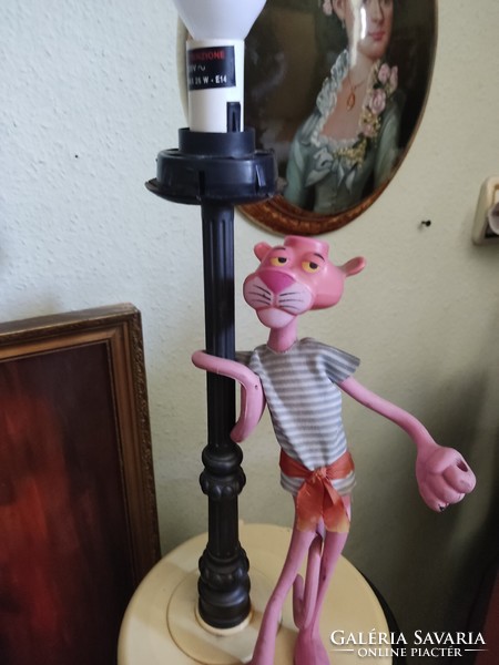 Retro pink panther lamp